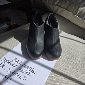 Dr. Scholl's Black Leather Ankle Boots